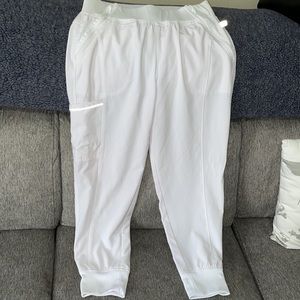 Infinity white joggers